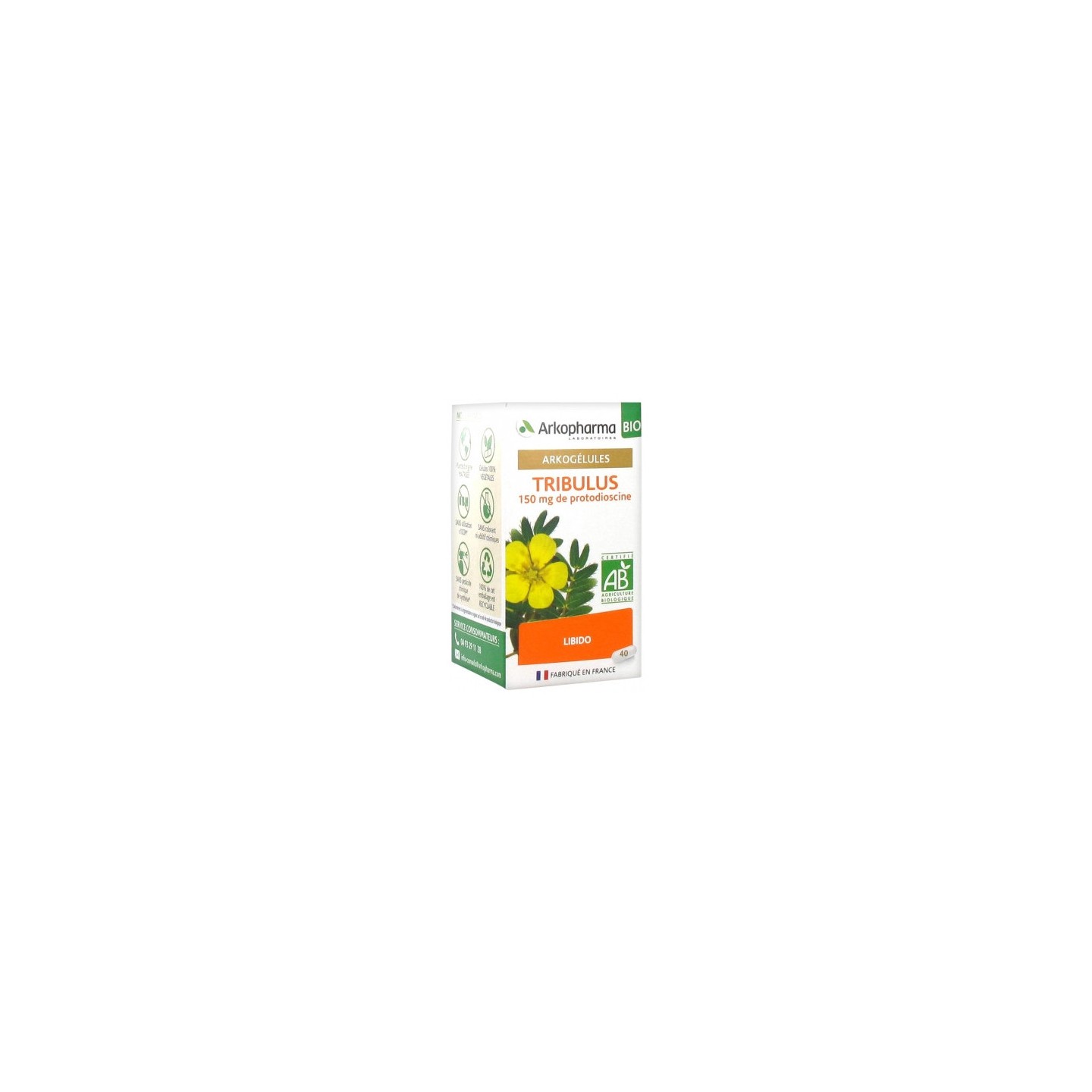 Arkogélules Tribulus bio - 40 gélules