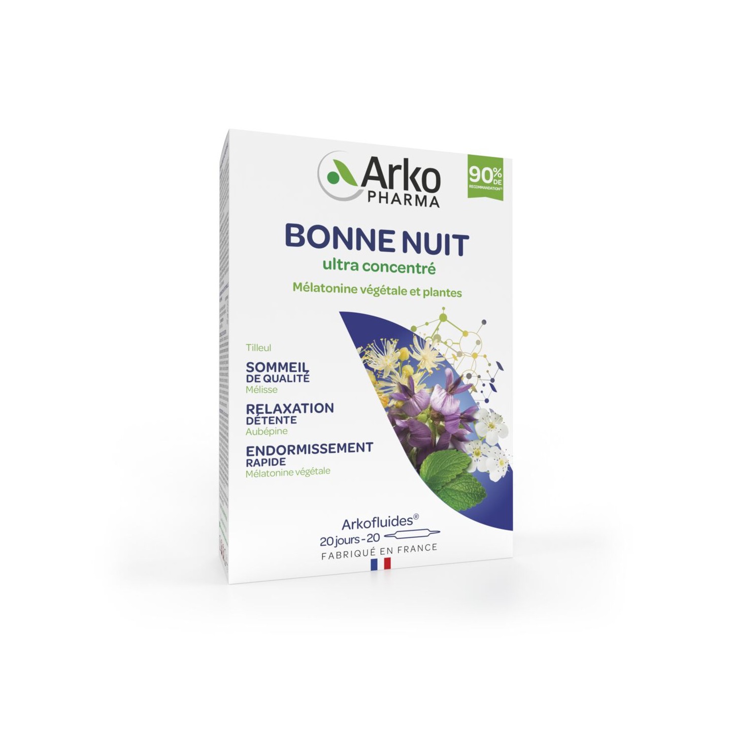 Arkopharma Arkofluides Bonne Nuit - 20 ampoules x10ml