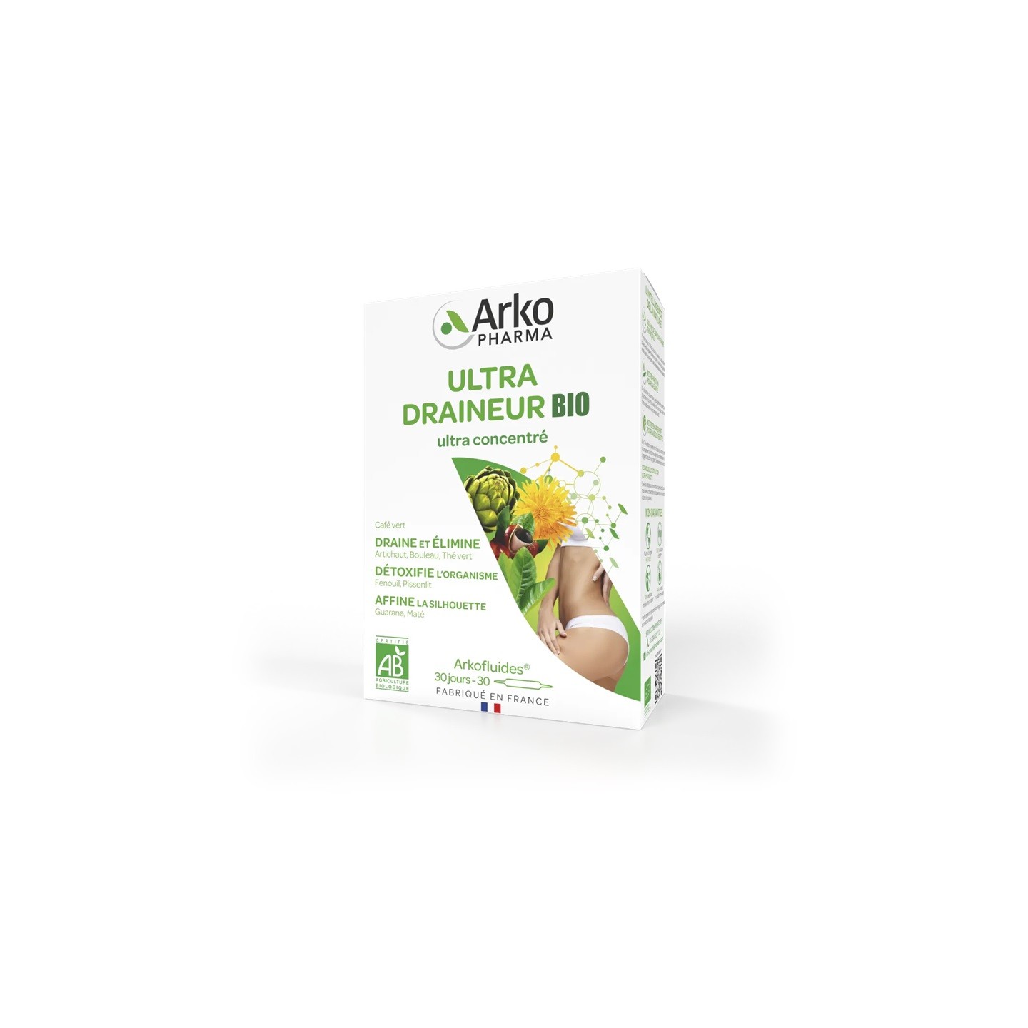 Arkopharma Arkofluides Ultra Draineur Bio - 30 ampoules