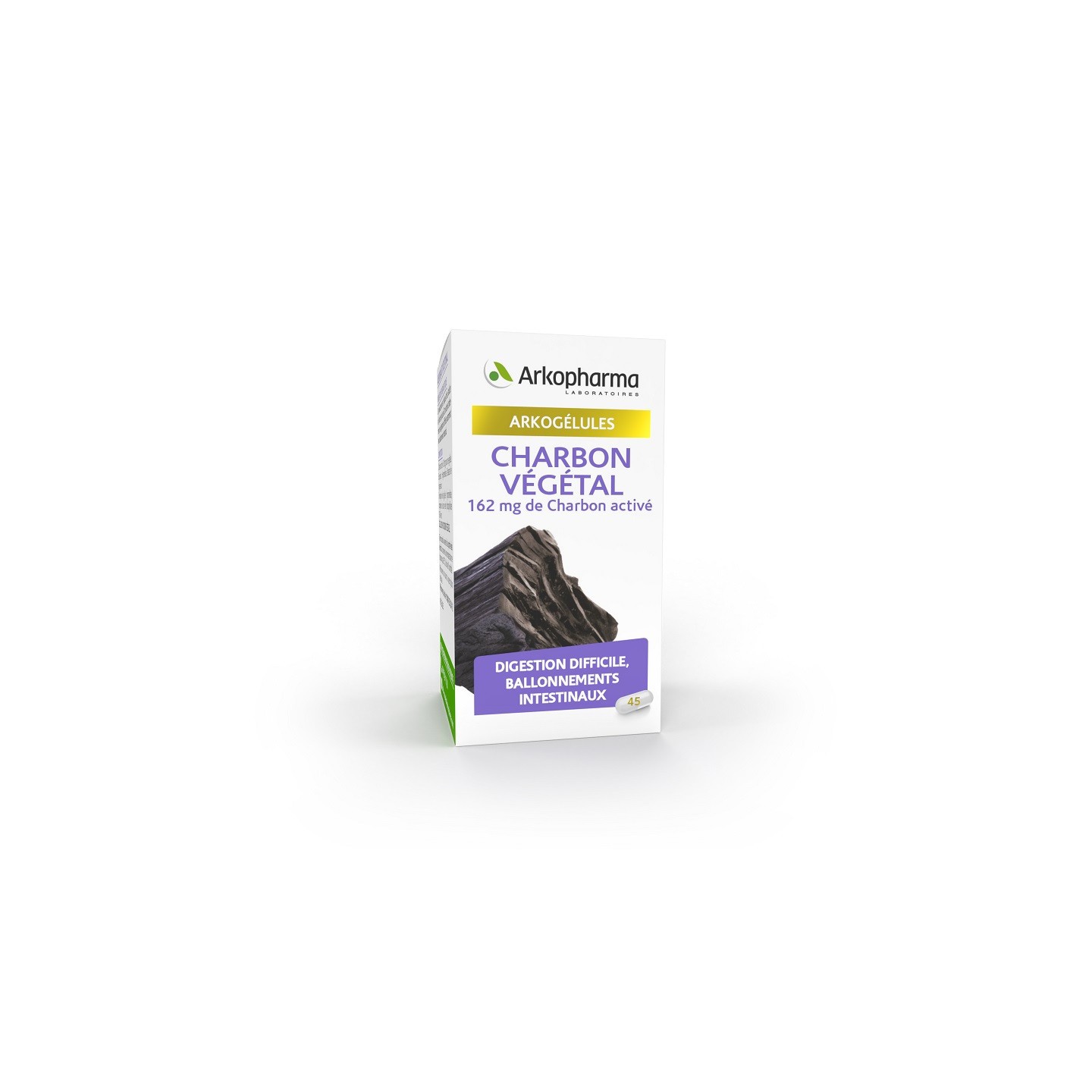 Arkopharma Arkogélules charbon végétal - 45 gélules