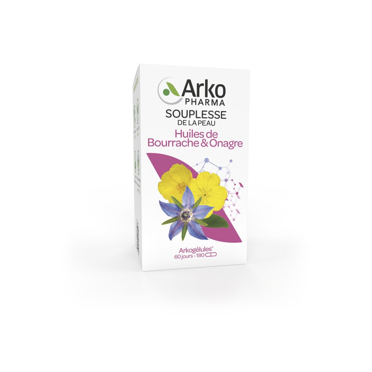 Arkopharma Arkogélules Huile d'Onagre et Bourrache - 180 gélules