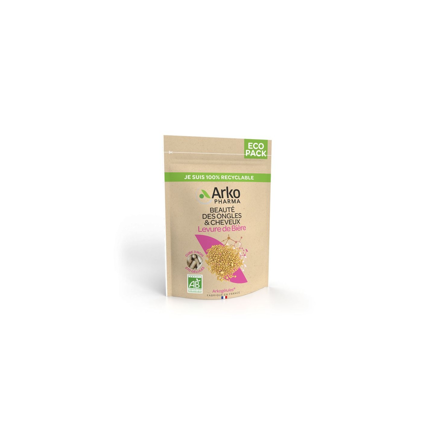 Arkopharma Arkogélules Levure de bière Bio - 270 gélules