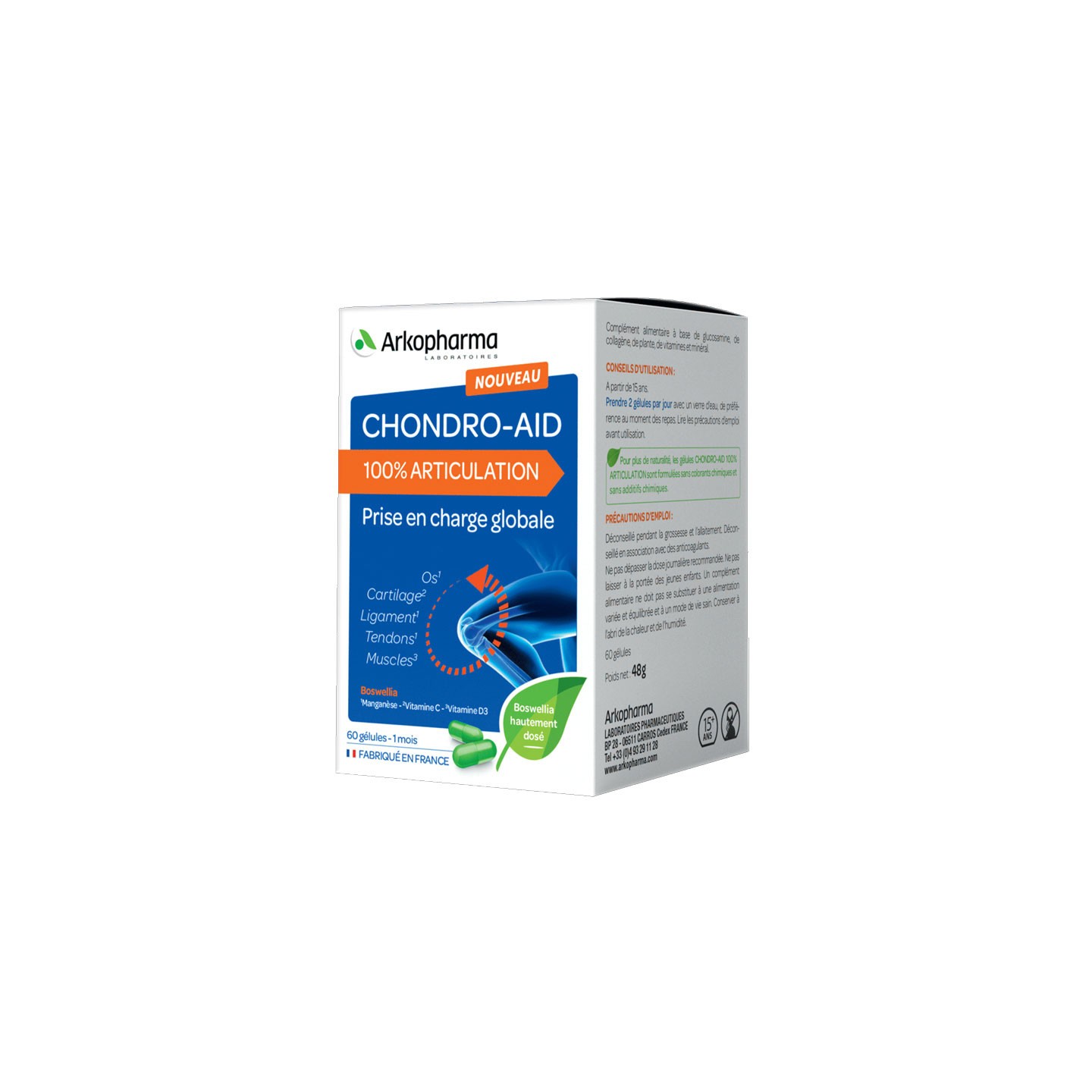 Arkopharma Chondro-Aid 100% Articulation - 120 gélules
