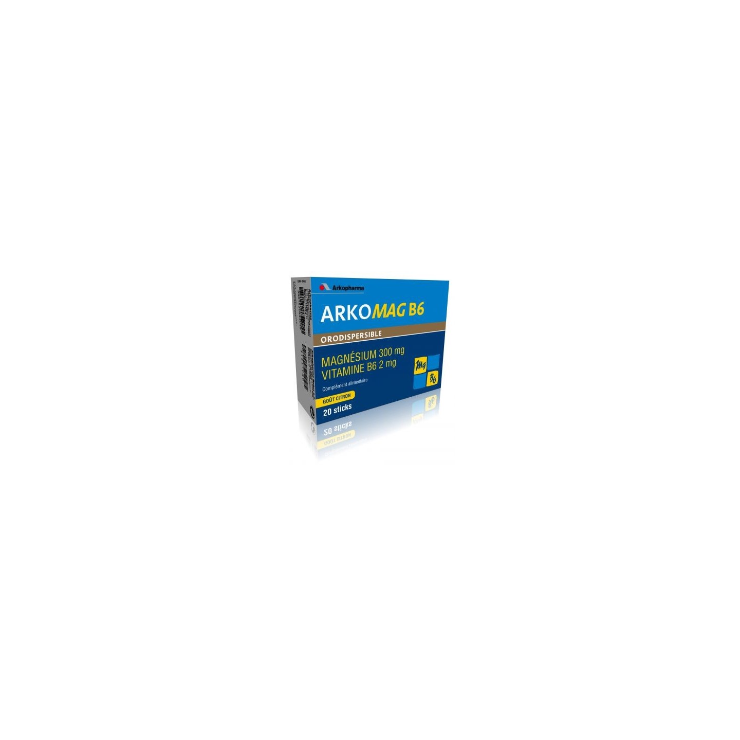 Arkopharma mag B6 20 sticks gout citron