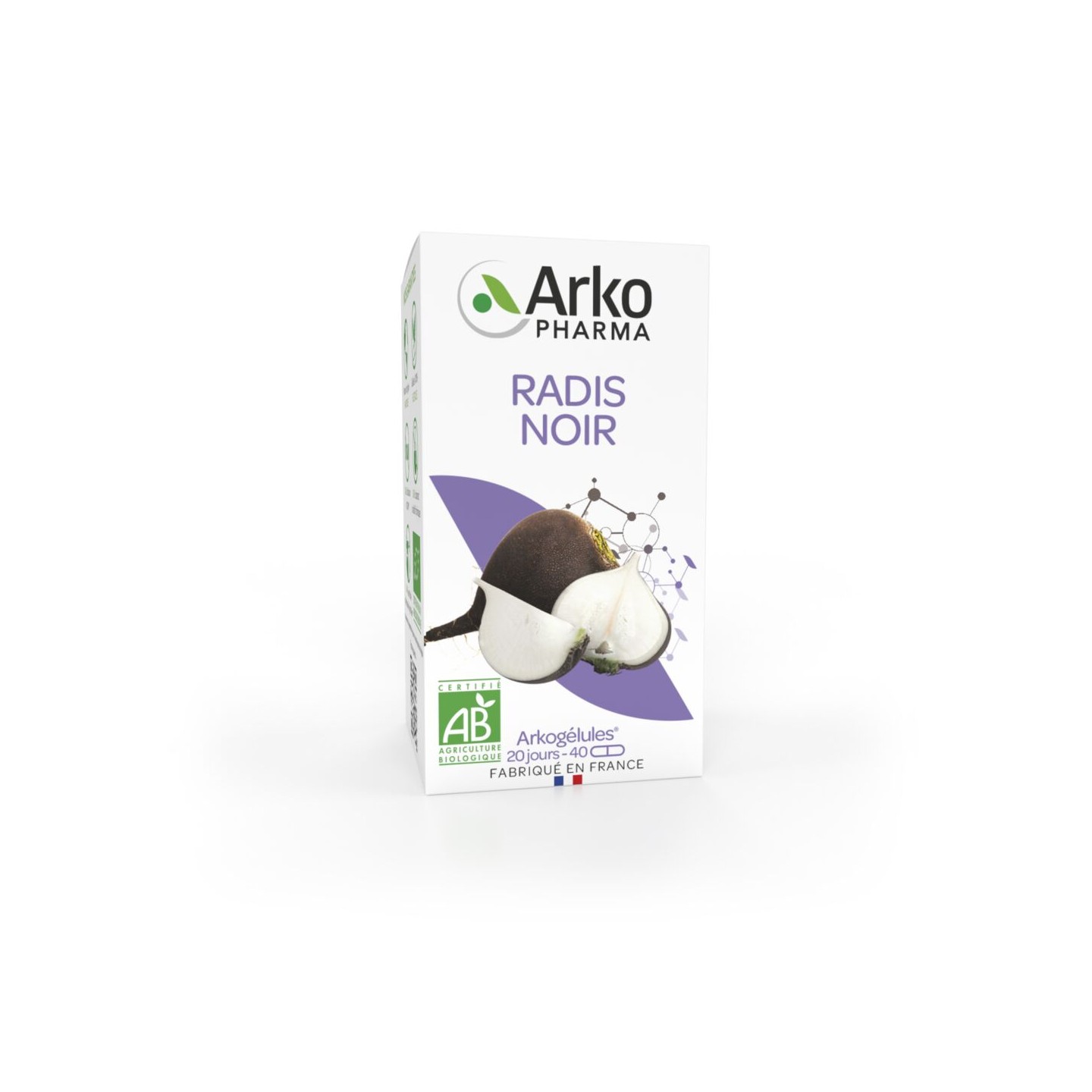 Arkopharma radis noir bio 40 gélules