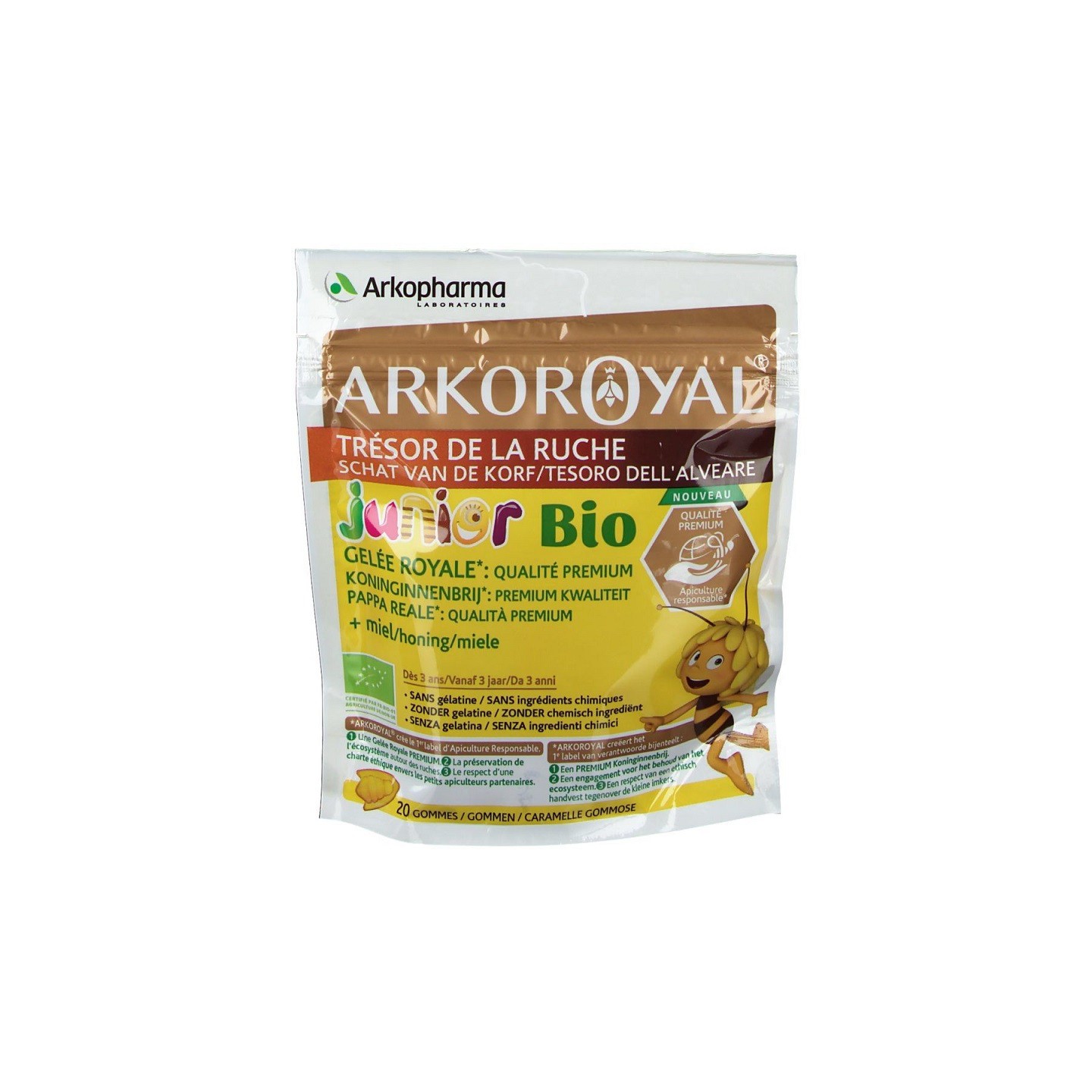 Arkoroyal Trésors de la ruche Junior Bio - 20 gommes
