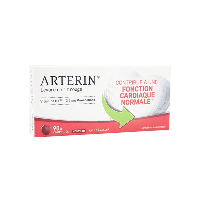 Arterin Levure de Riz Rouge 2.9mg 90 Comprimés