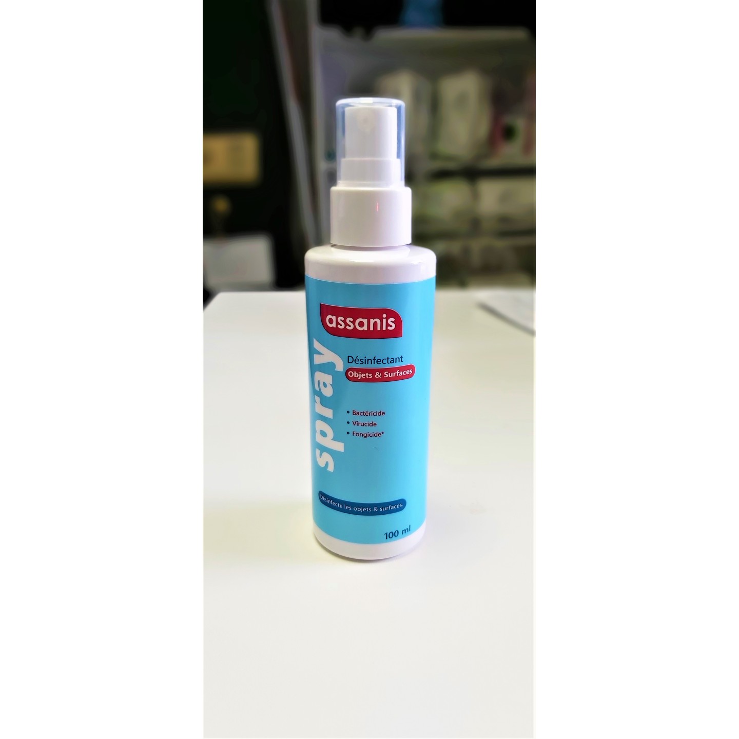 Assanis spray désinfectant objets et surfaces 100 ml
