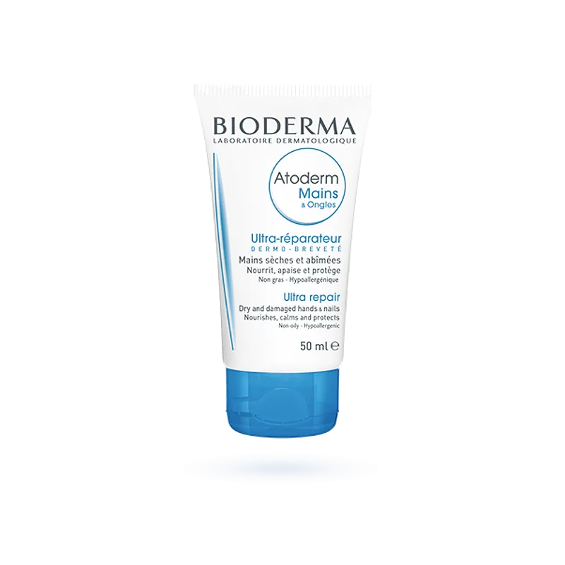 Atoderm crème mains et ongles Bioderma - Soin ultra-réparateur