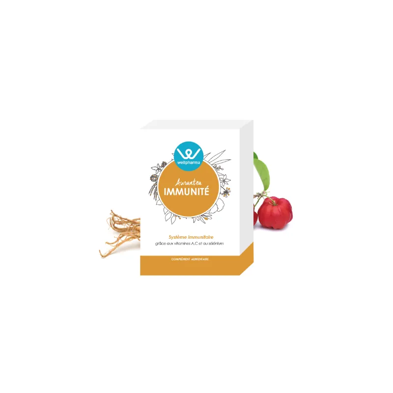 Aurantea Immunité Wellpharma système immunitaire - 60 gélules