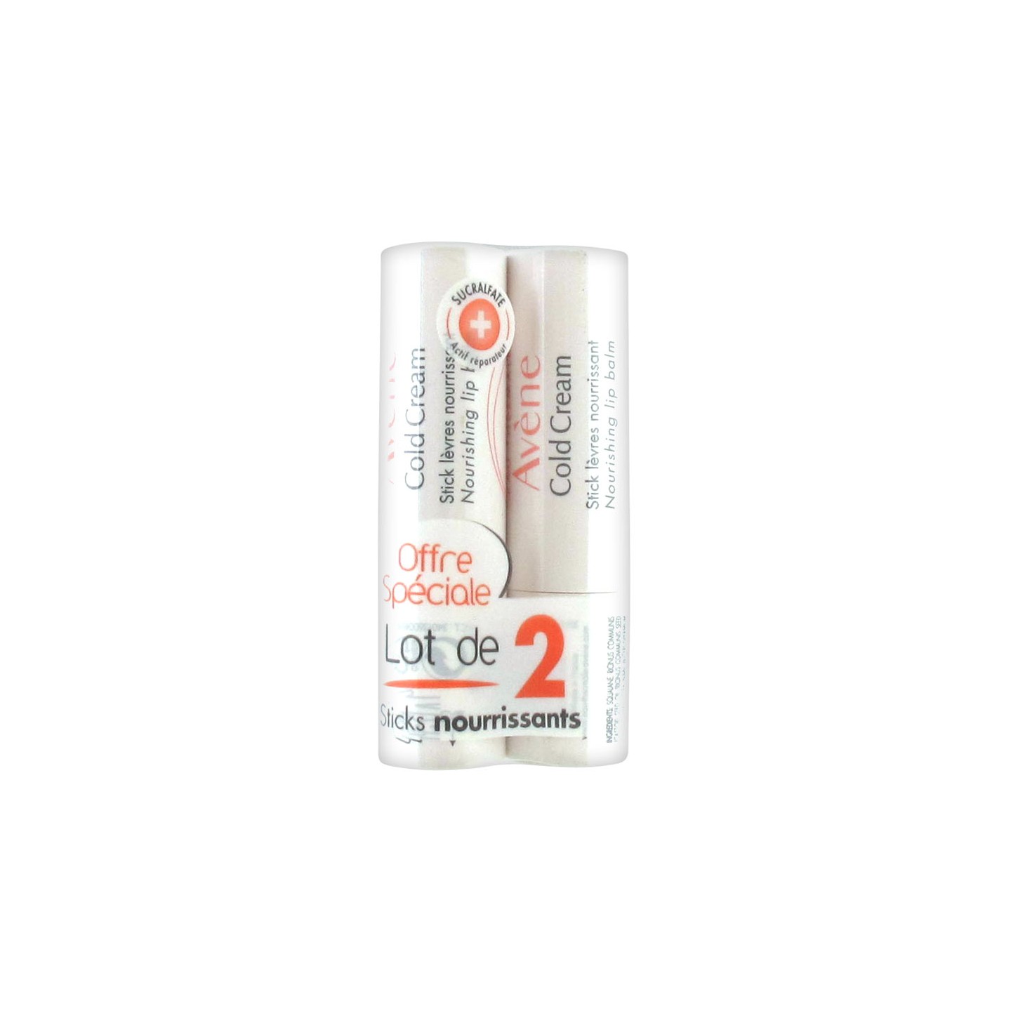 Avène cold cream stick levres nourrissant x2