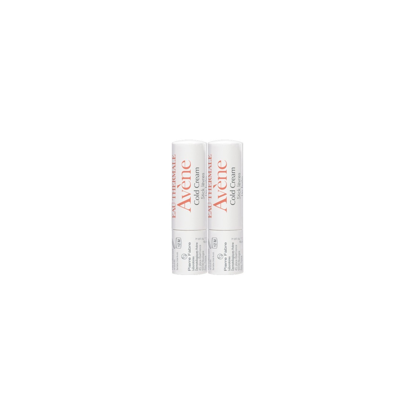 Avène Cold Cream Stick lèvres nourrissant - Lot de 2 x 4g