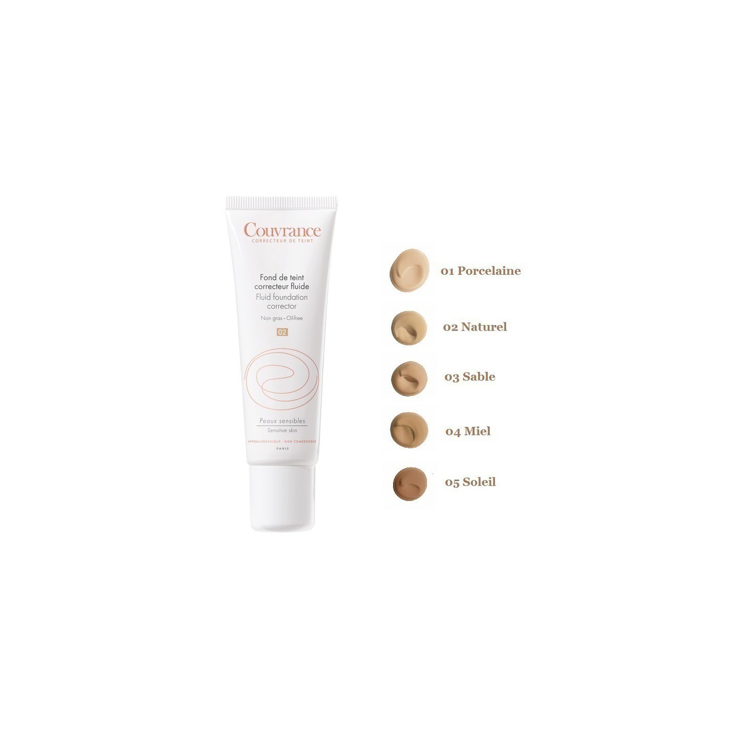 Avène Couvrance fond de teint correcteur fluide SPF15 - 05 Soleil - 30ml