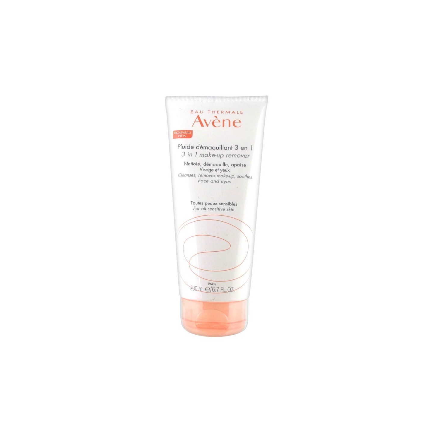 Avène fluide demaquillant 3en1 visage et yeux 200ml