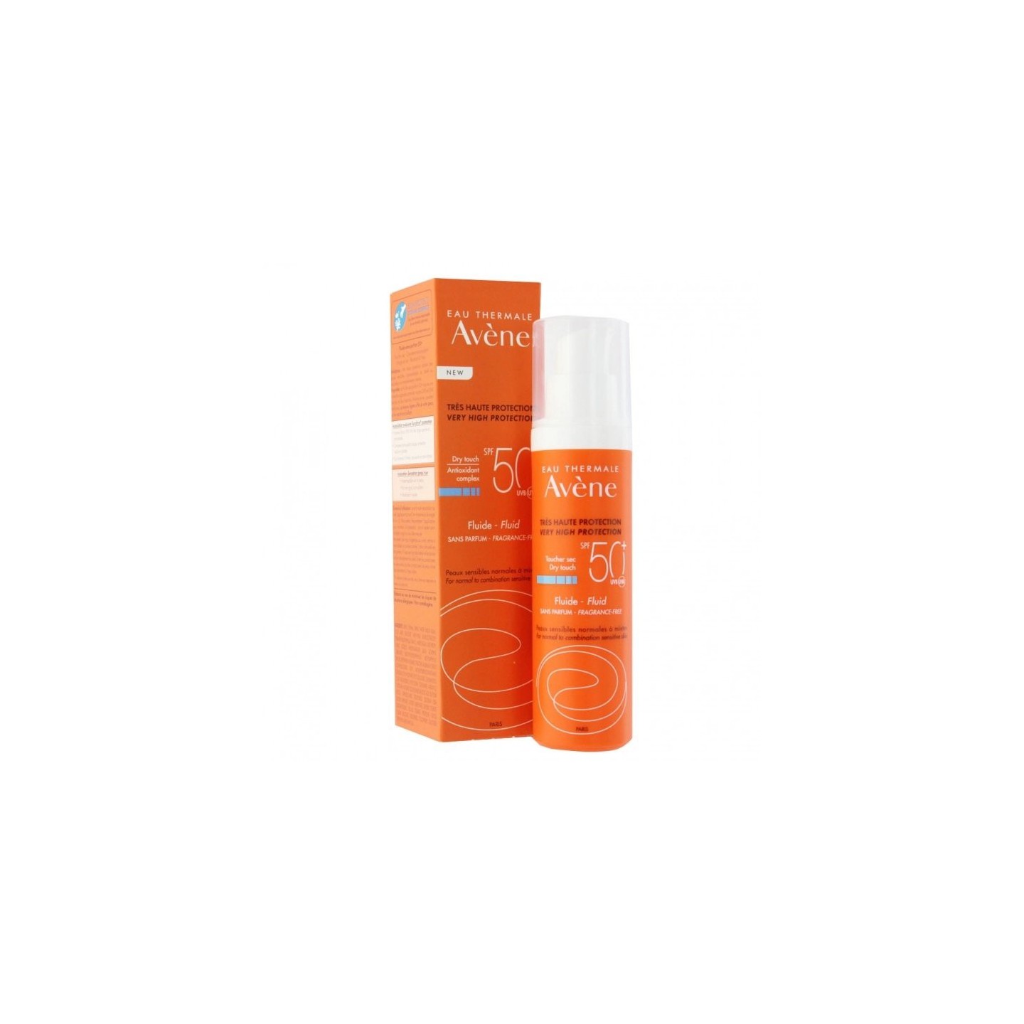 Avène Fluide solaire SPF 50+ sans parfum - 50ml