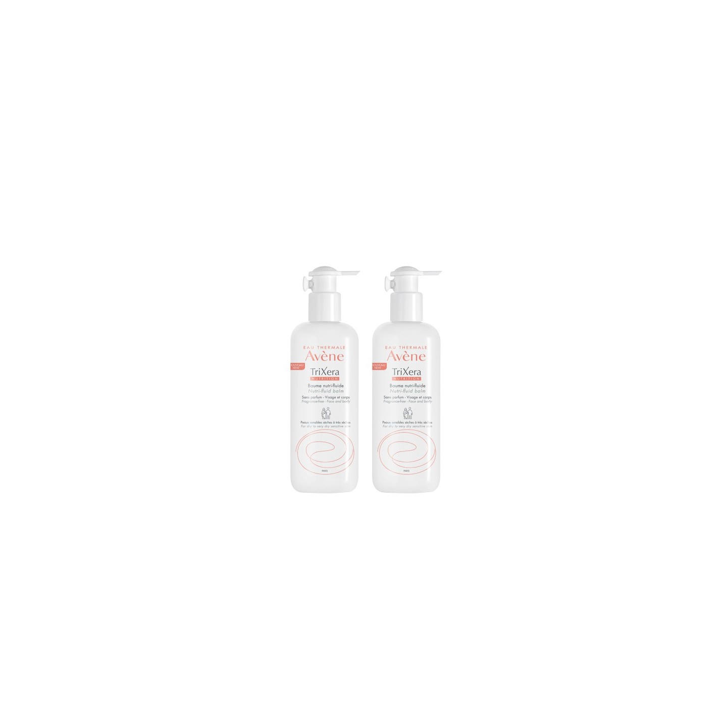 Avène Trixéra Nutrition baume nutri-fluide - Lot de 2 x 400ml