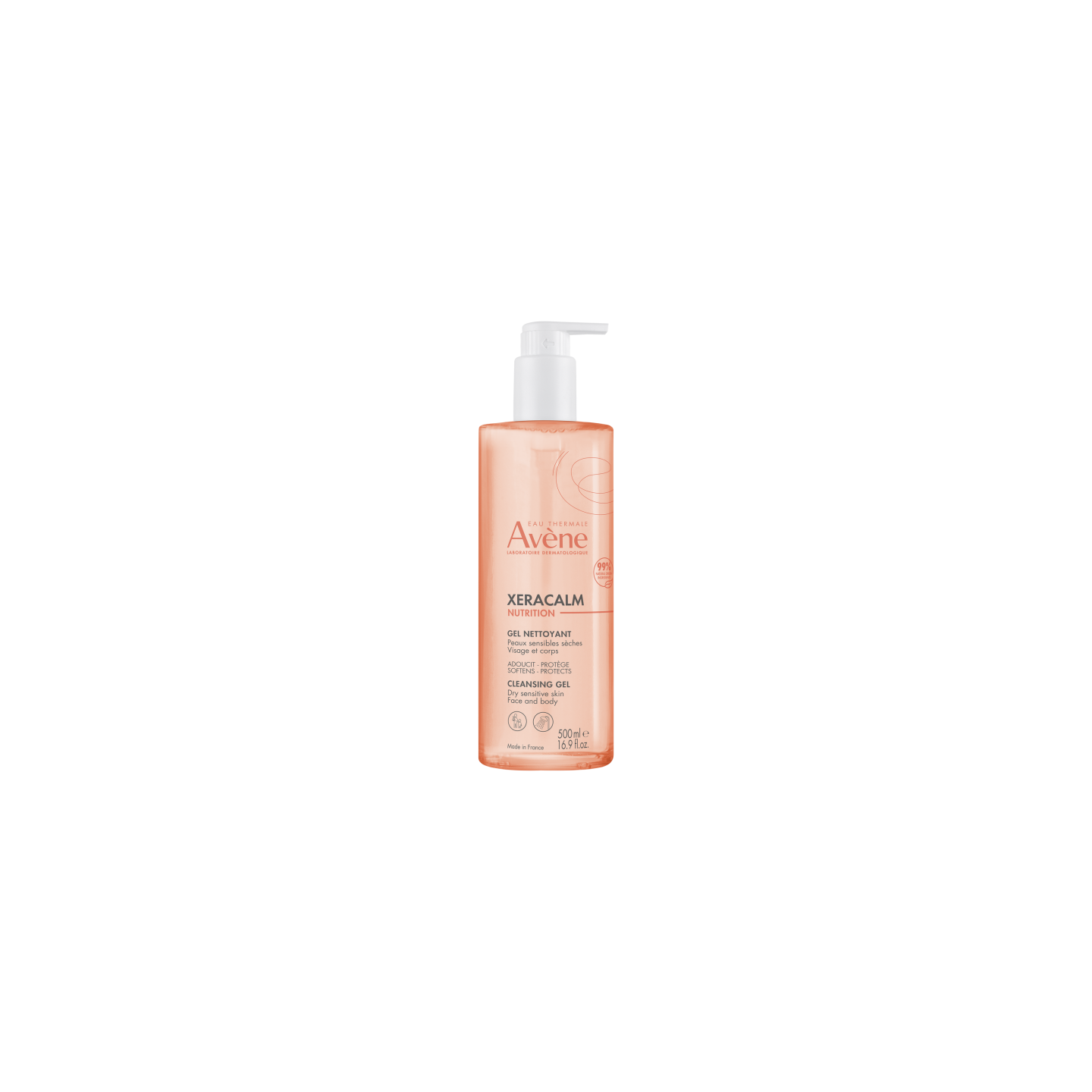 Avène Xeracalm Nutrition Gel nettoyant visage corps - 500ml