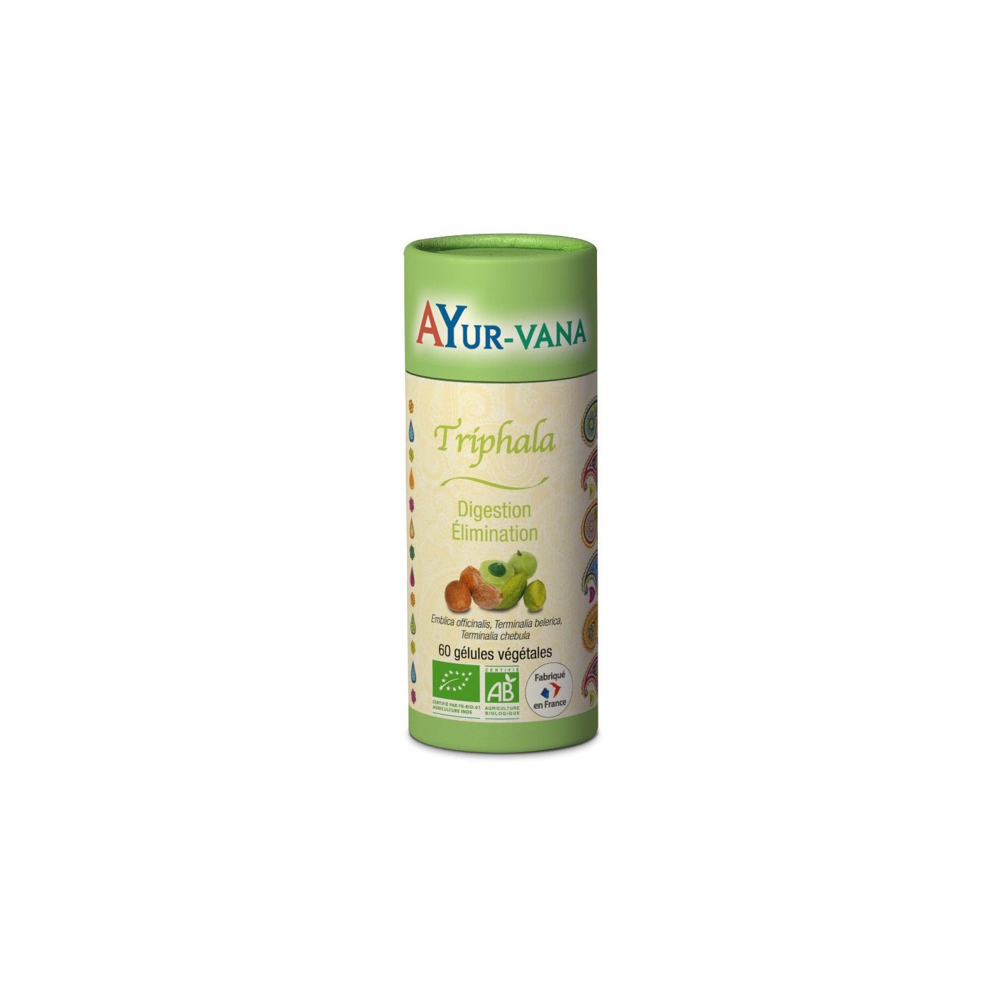Ayur-Vana Triphala Bio - 60 gélules