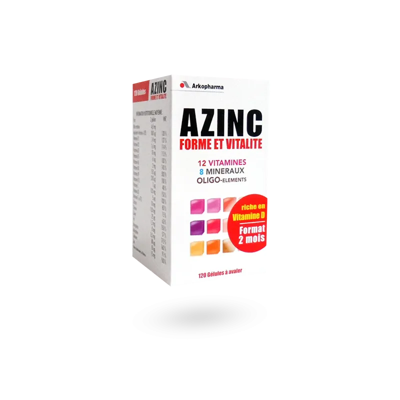 Azinc forme et vitalité Arkopharma - 120 gélules