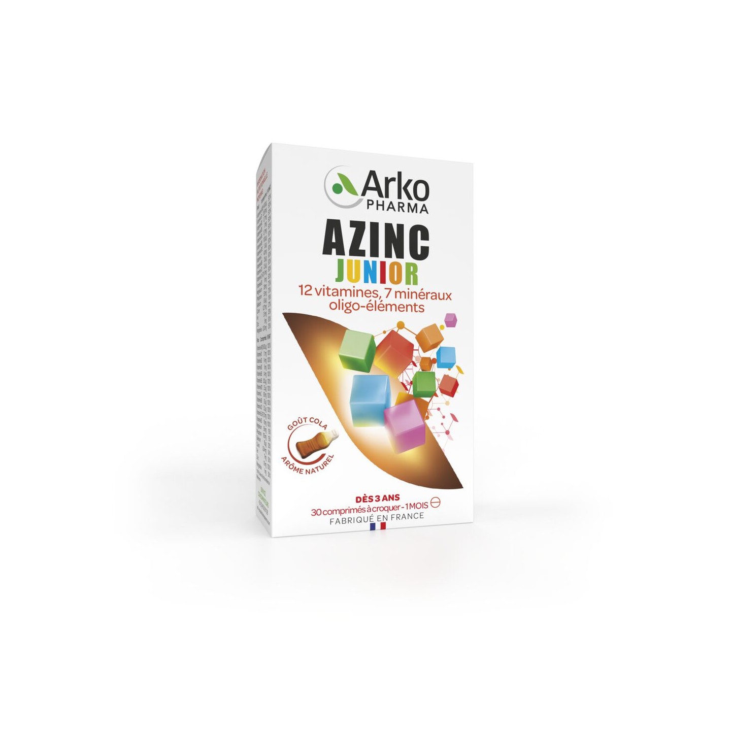 Azinc Vitalité Junior Cola 30 comprimés à croquer