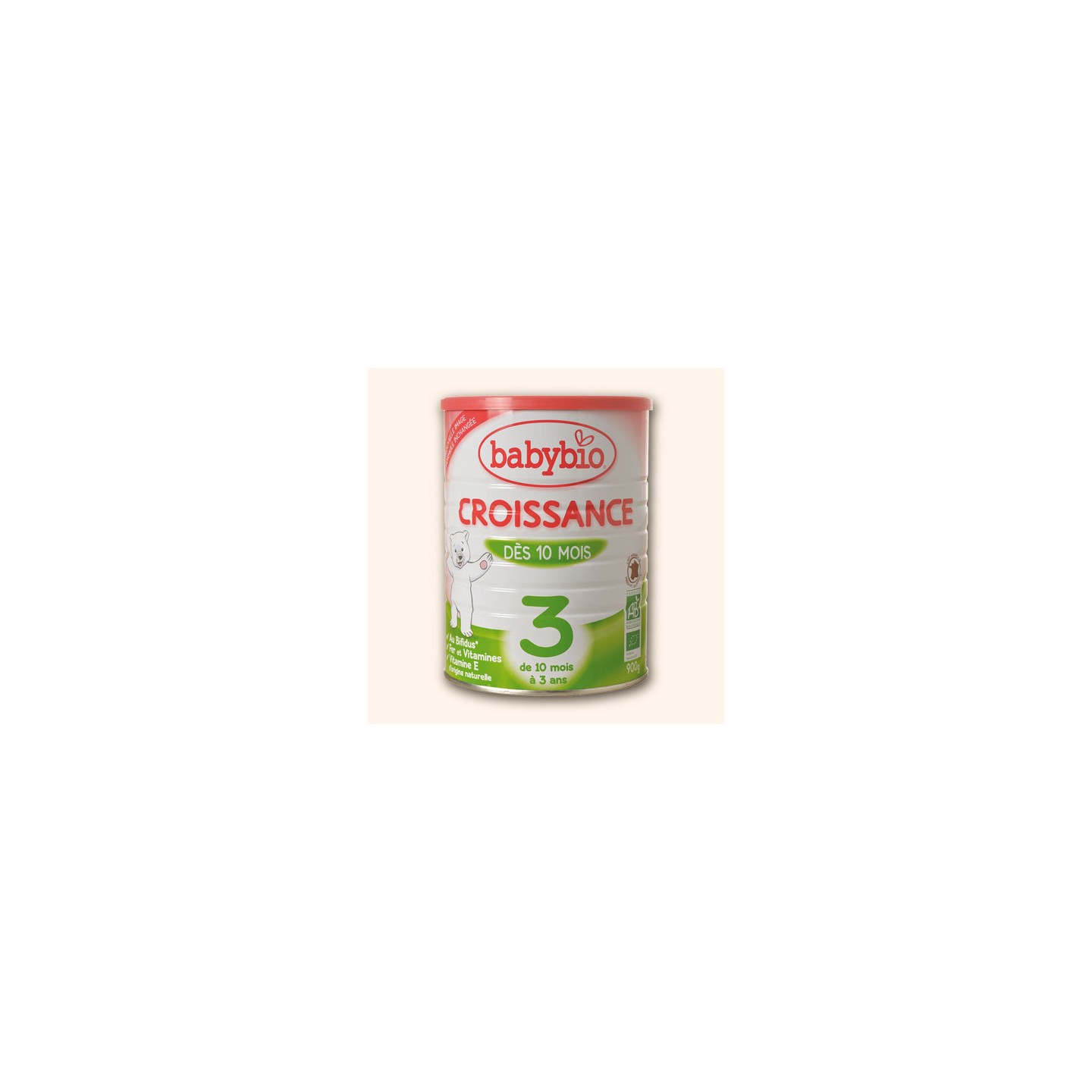 BABYBIO Croissance LAIT PDR BT900G