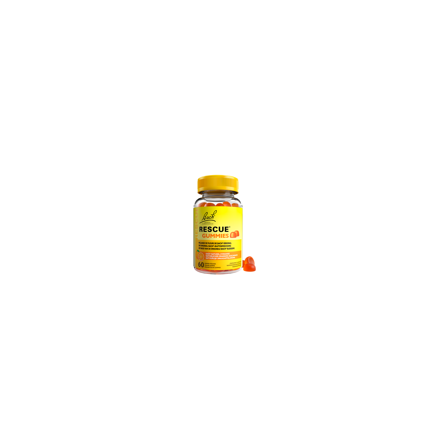 Bach Original Rescue Gummies Orange - 60 unités