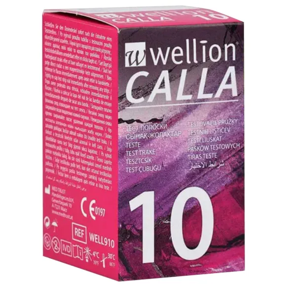 BANDELETTES DE TEST POUR WELLION CALLA - BOITE DE 10
