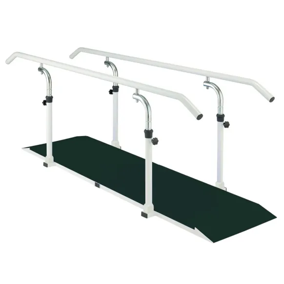 BARRES PARALLÈLES AVEC SOCLE "EASY CLICK" ET MAINS COURANTES FERROX