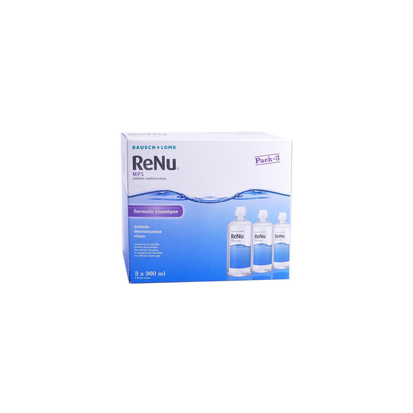 Bausch + Lomb ReNu MPS solution multifonctions - 3x360ml