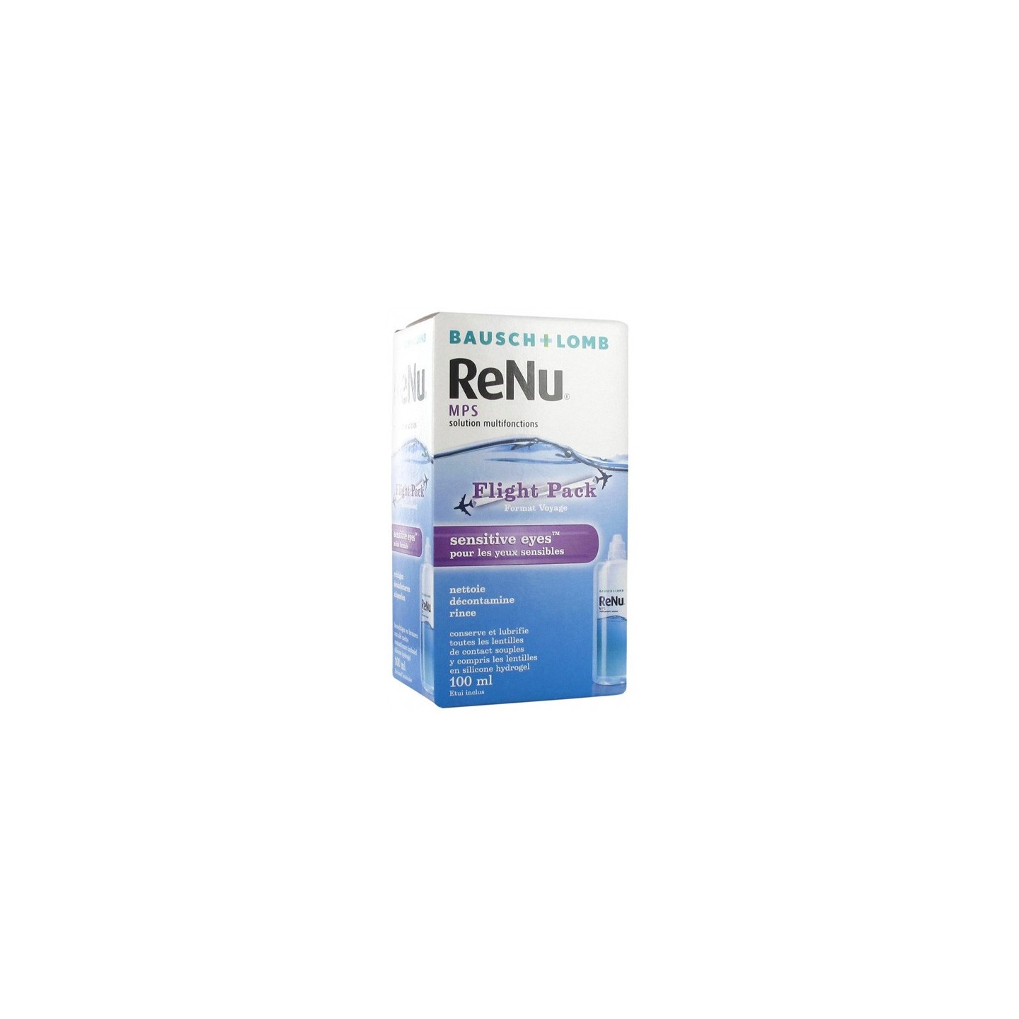 Bausch + Lomb ReNu MPS solution multifonctions format voyage - 100ml