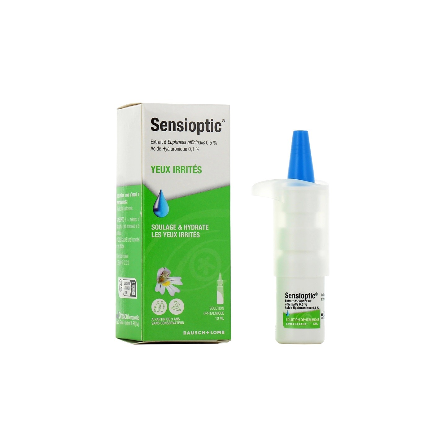 Bausch & Lomb Sensioptic Collyre yeux irrités - 10ml