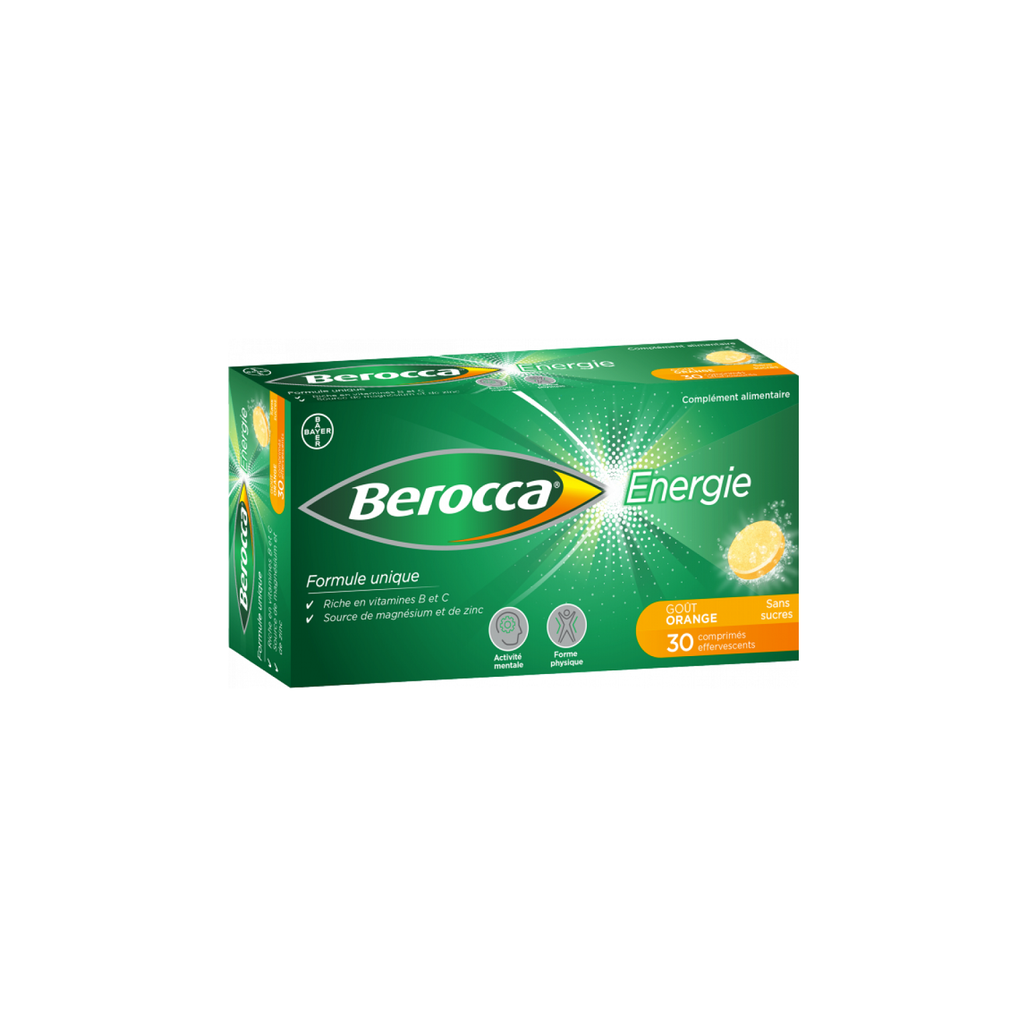 Bayer Berocca Énergie - 30 comprimés effervescents