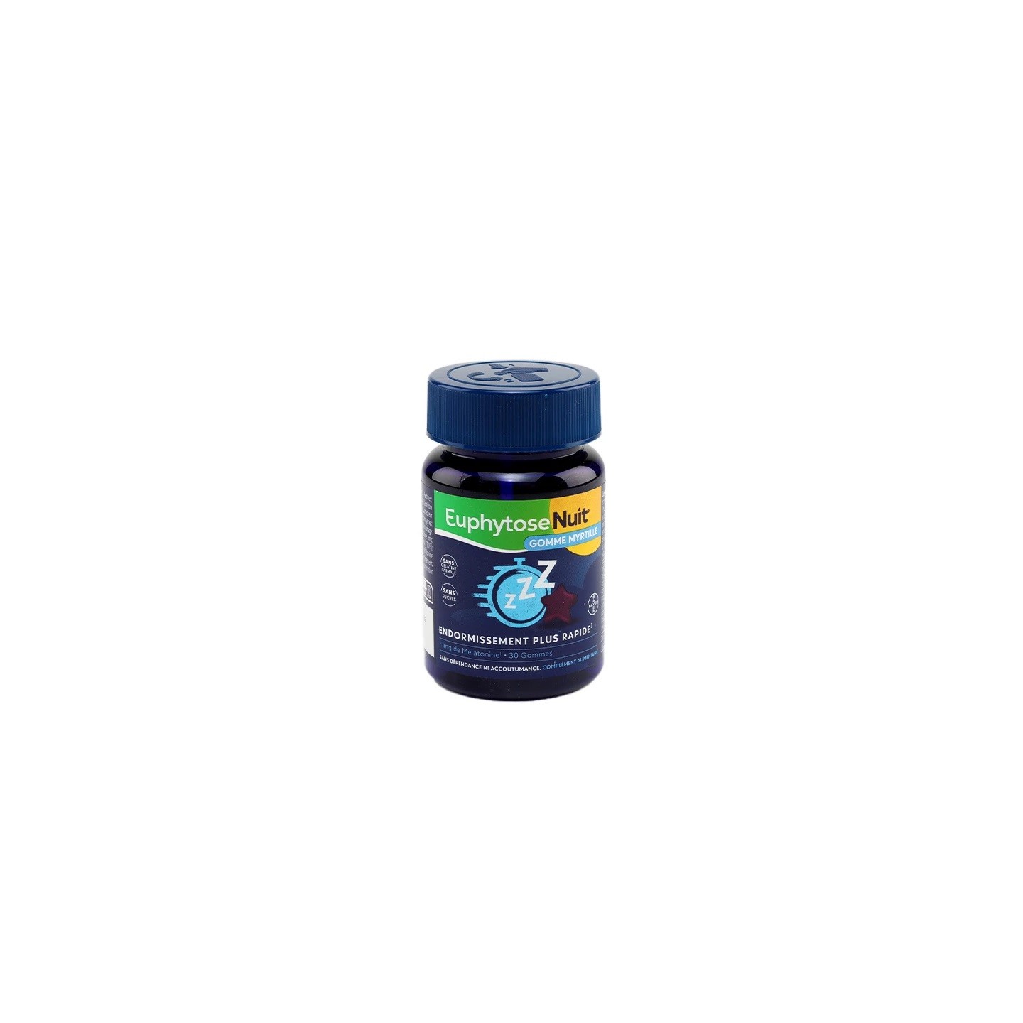 Bayer Euphytose Nuit 1mg mélatonine myrtille - 30 gommes