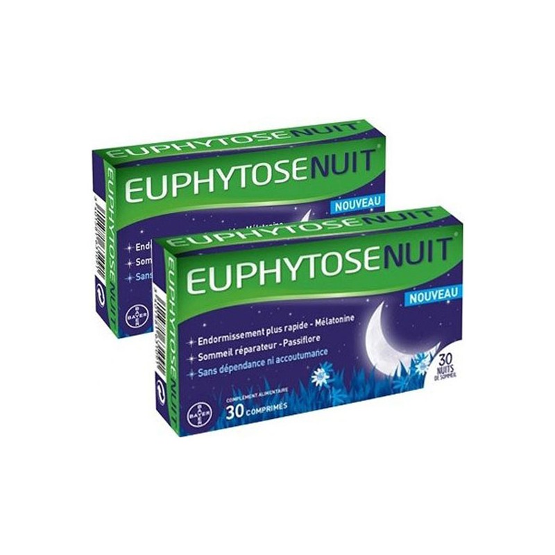 Pharmacie Bastille - Euphytose nuit duo 2x30 comprimes