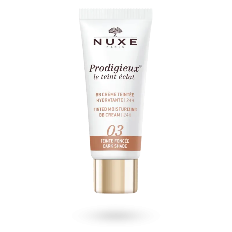BB cr&egrave;me teint&eacute;e hydratante Prodigieux Nuxe teinte fonc&eacute;e 30 ml