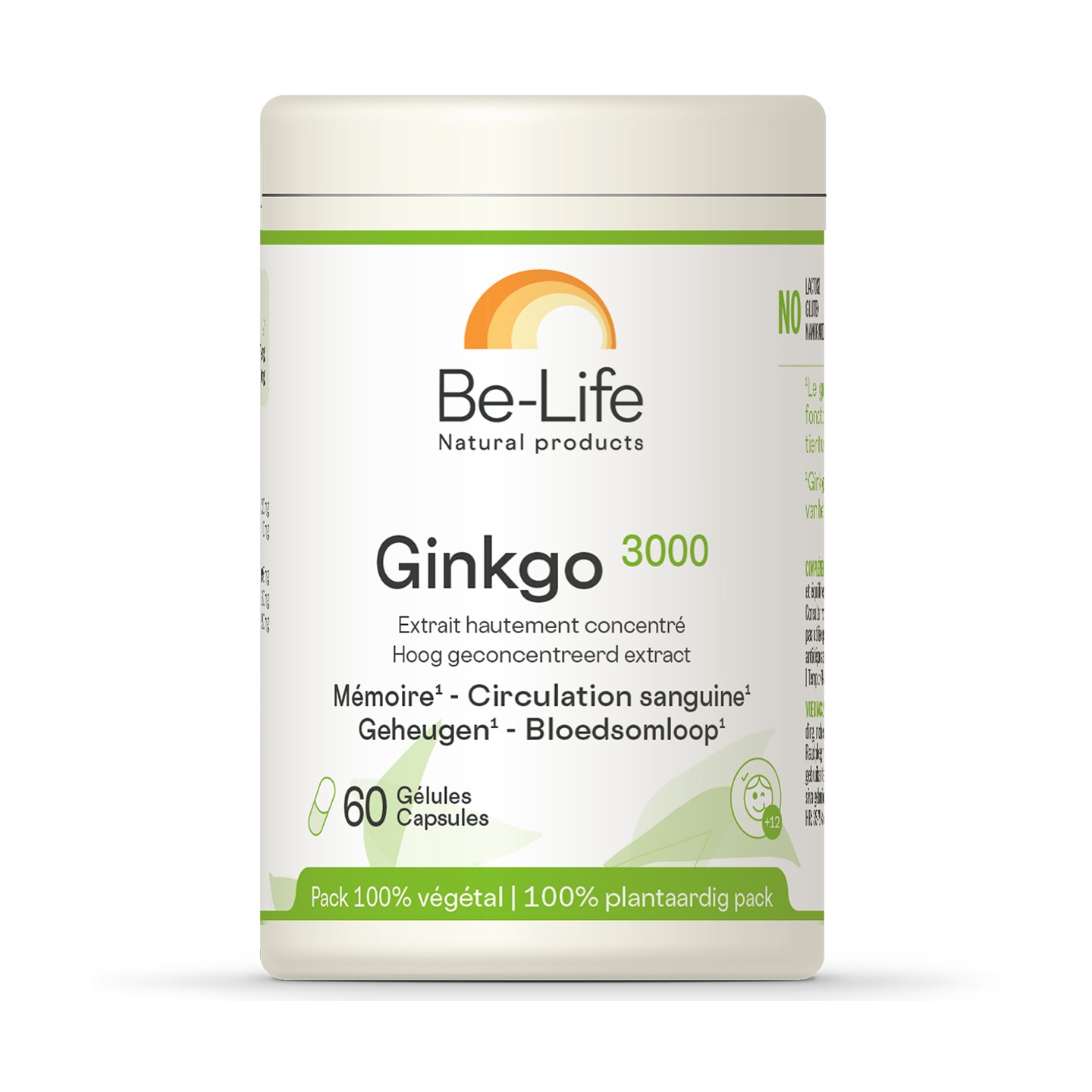 Be-Life Ginkgo 3000 - 60 gélules