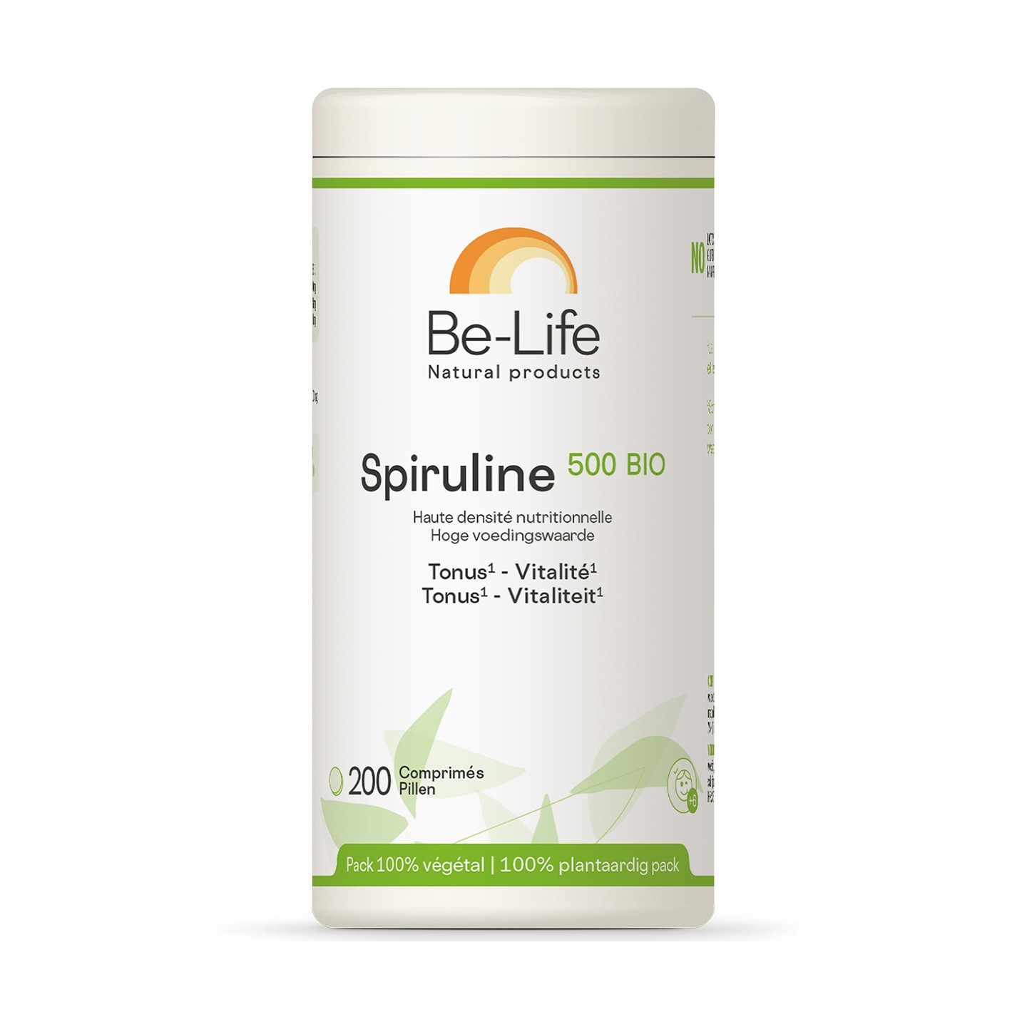 Be-Life Spiruline 500 Bio - 200 comprimés