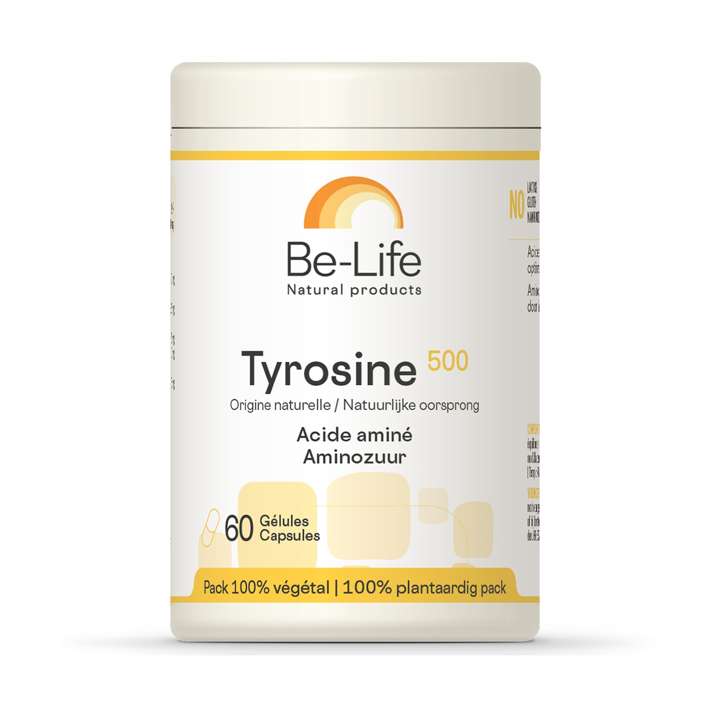 Be-Life Tyrosine 500 - 60 gélules