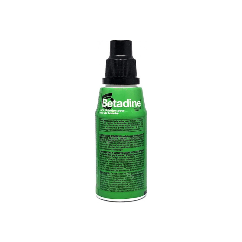Pharmacie Bastille - Betadine 10% solution pour bain de bouche 125ml