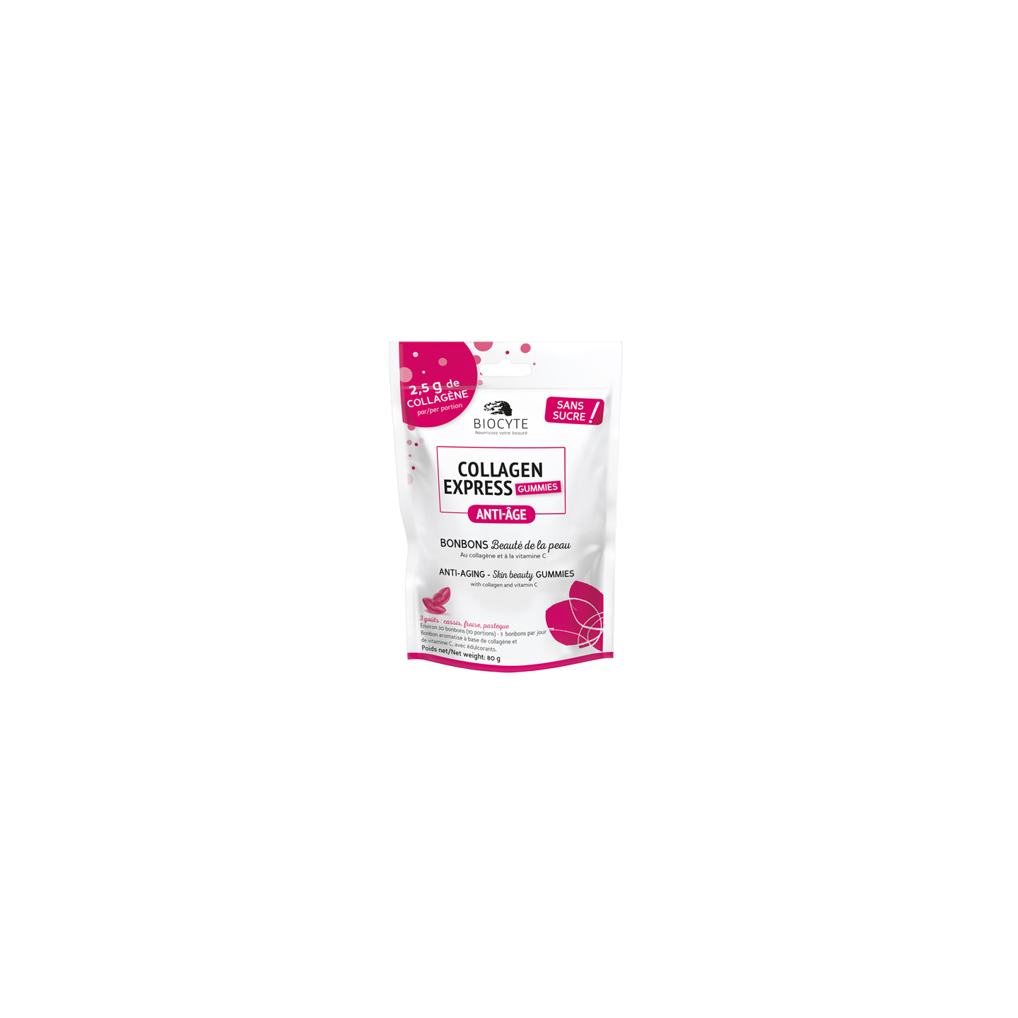 Biocyte Collagen Express Gummies - Sachet de 30 bonbons