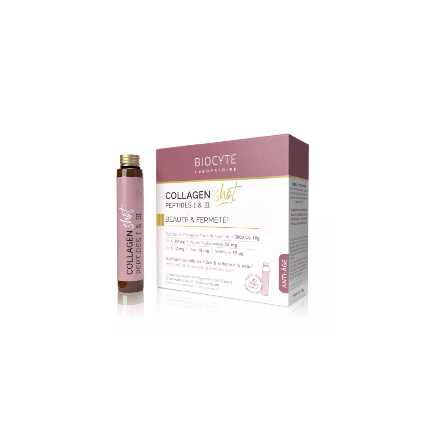 Biocyte Collagen Shot Peptides I et III - 10 fioles