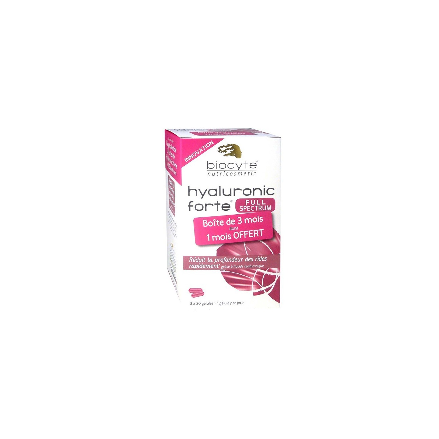 Biocyte Hyaluronic Forte Full spectrum - 90 Gélules