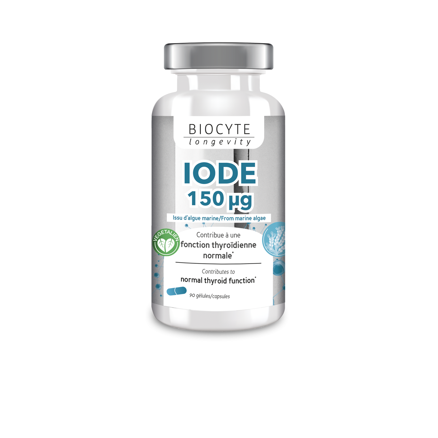 Biocyte Longevity Iode 150 µg - 90 gélules