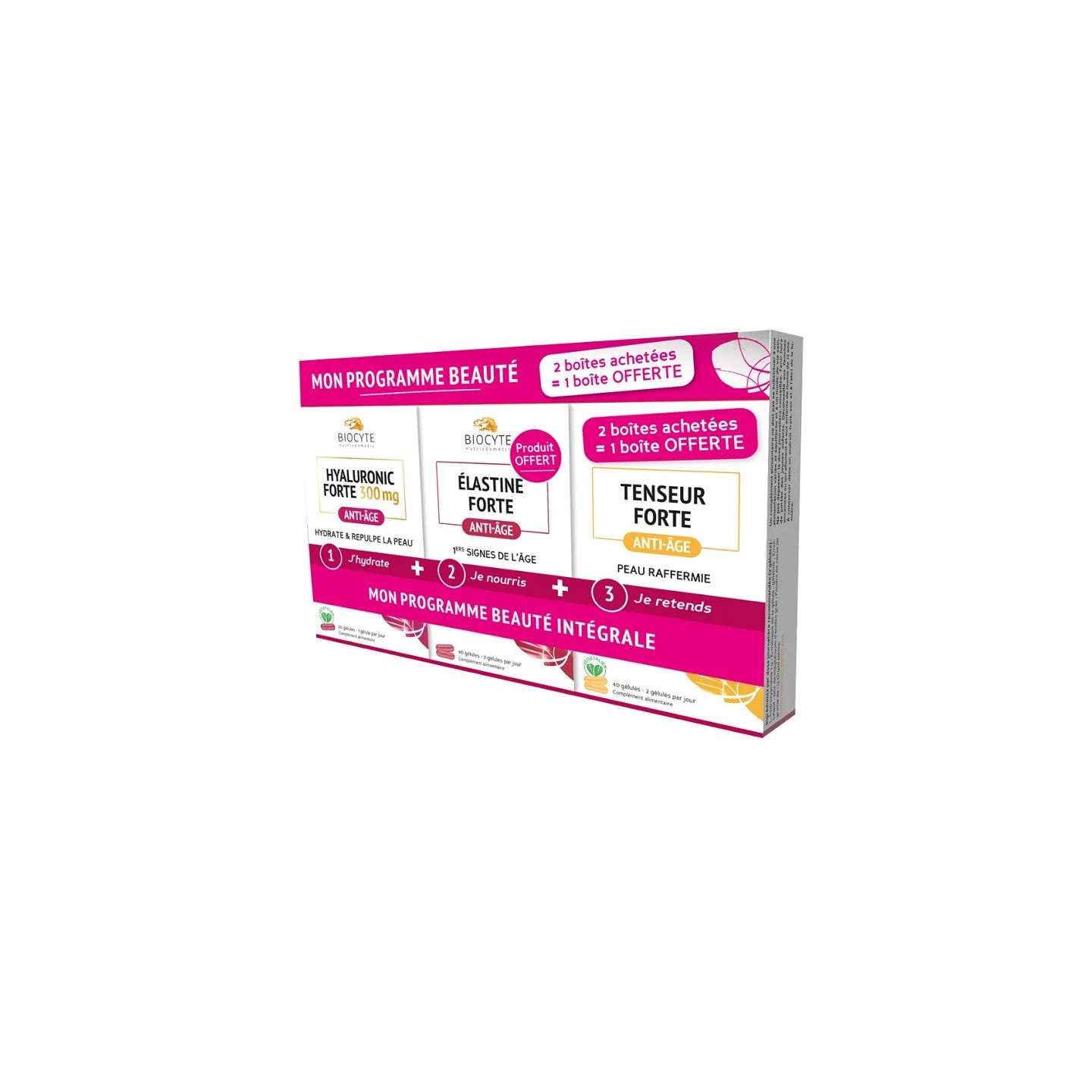 Biocyte Programme Beauté Intégrale - 10 gélules + 40 gélules + 40 gélules