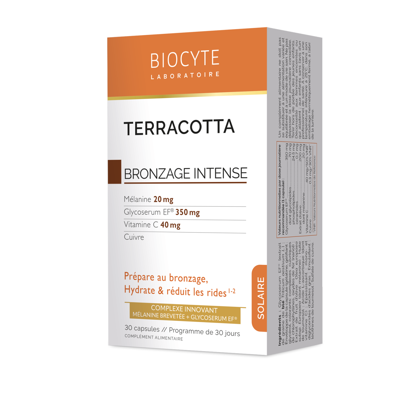 Biocyte Terracotta Bronzage intense - 30 capsules