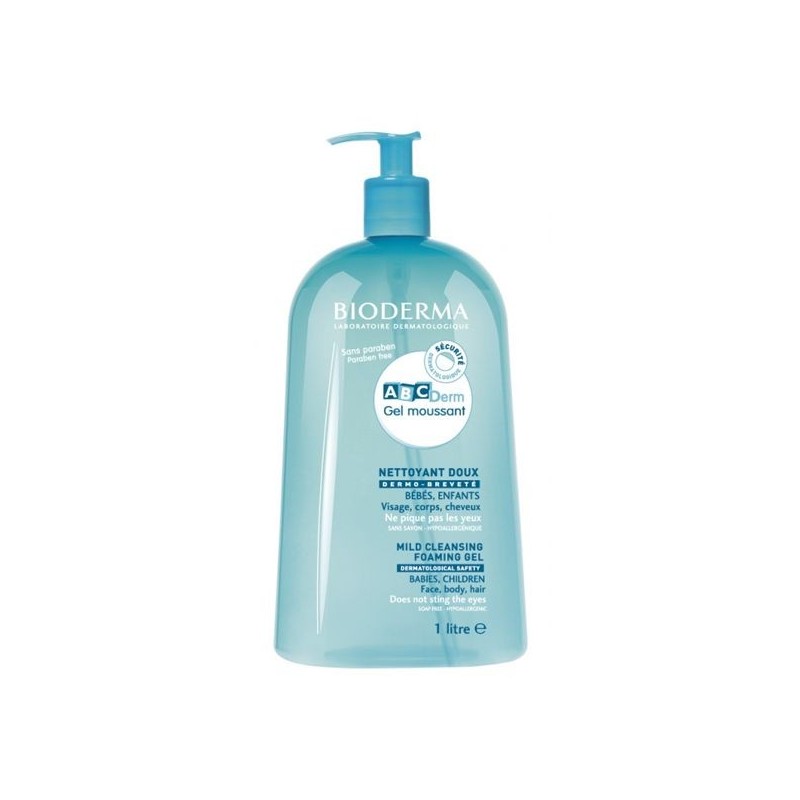 Pharmacie Bastille - Bioderma abcderm moussant 1 litre