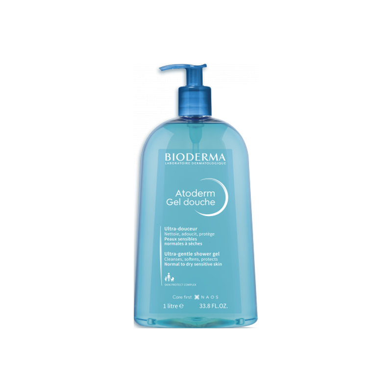 Pharmacie Bastille - Bioderma atoderm gel douche ultra-douceur 1L