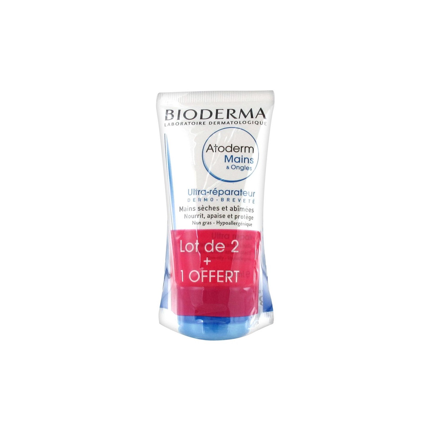 Bioderma atoderm creme main lot de 3