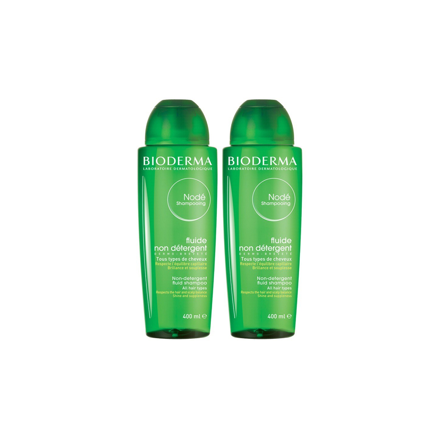 Bioderma Nodé shampooing soin quotidien fluide - Lot de 2 x 400ml