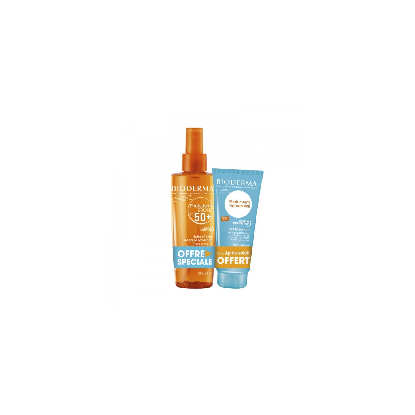 Bioderma Photoderm Bronz spf 50 en 200ml + apres soleil offert 100ml